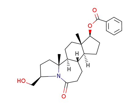Benzoic acid (1R,3aR,3bS,5aS,6S,8aS,8bS)-1-hydroxymethyl-3a,5a-dimethyl-11-oxo-hexadecahydro-11a-aza-indeno[5,4-e]azulen-6-yl ester