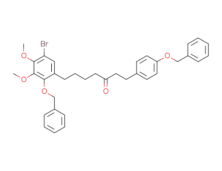 7-(2-Benzyloxy-5-bromo-3,4-dimethoxy-phenyl)-1-(4-benzyloxy-phenyl)-heptan-3-one