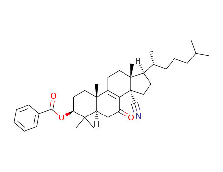 3β-(Benzoyloxy)-4,4-dimethyl-7-oxo-5α-cholest-8-ene-14α-carbonitrile
