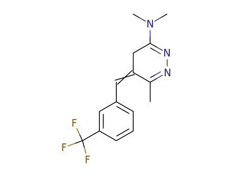 (5E)-N,N,6-trimethyl-5-[[3-(trifluoromethyl)phenyl]methylidene]-4H-pyridazin-3-amine