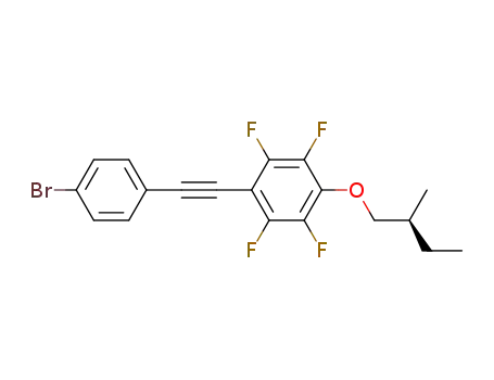 1-(4-bromophenyl)-2-<4-((S)-2-methylbutoxy)-2,3,5,6-tetrafluorophenyl>acetylene