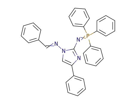 2-benzylideneamino-4-phenyl-2-triphenylphosphoranylideneamino-1H-imidazole