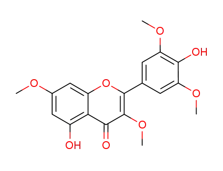 4H-1-Benzopyran-4-one,
5-hydroxy-2-(4-hydroxy-3,5-dimethoxyphenyl)-3,7-dimethoxy-