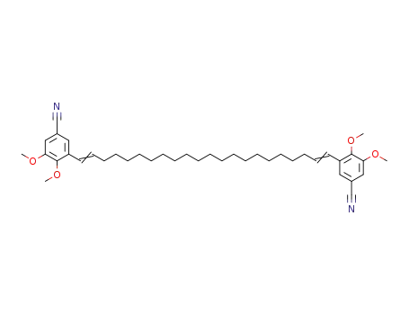 Molecular Structure of 100084-11-5 (3,3'-(1,21-Docosadien-1,22-diyl)bis(4,5-dimethoxybenzonitril))