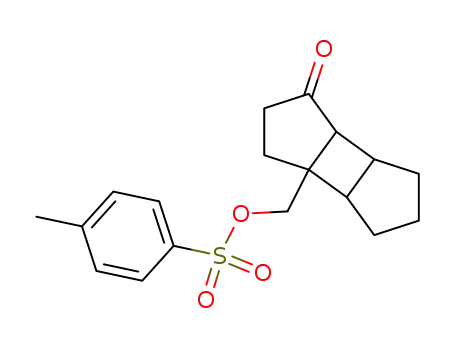 Cyclobuta[1,2:3,4]dicyclopenten-1(2H)-one, octahydro-3a-[[[(4-methylphenyl)sulfonyl]oxy]methyl]-, (3aalpha,3balpha,6aalpha,6balpha)-