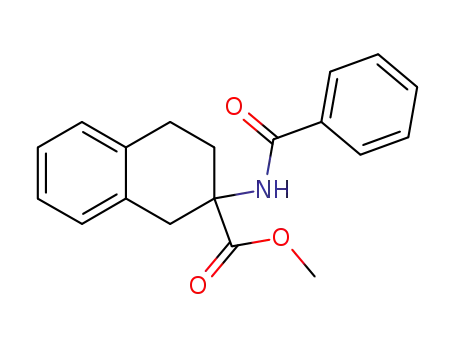 Molecular Structure of 144646-27-5 (methyl 2-benzamido-1,2,3,4-tetrahydronaphthalene-2-carboxylate)