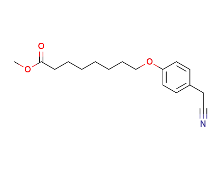 Octanoic acid, 8-[4-(cyanomethyl)phenoxy]-, methyl ester