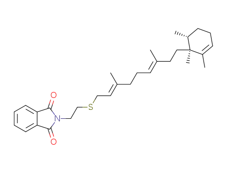 2-{2-[(2E,6E)-3,7-Dimethyl-9-((1S,6R)-1,2,6-trimethyl-cyclohex-2-enyl)-nona-2,6-dienylsulfanyl]-ethyl}-isoindole-1,3-dione