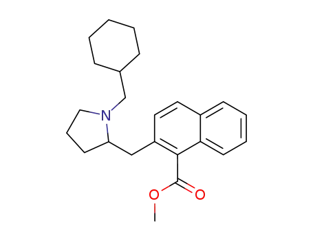 2-(1-Cyclohexylmethyl-pyrrolidin-2-ylmethyl)-naphthalene-1-carboxylic acid methyl ester