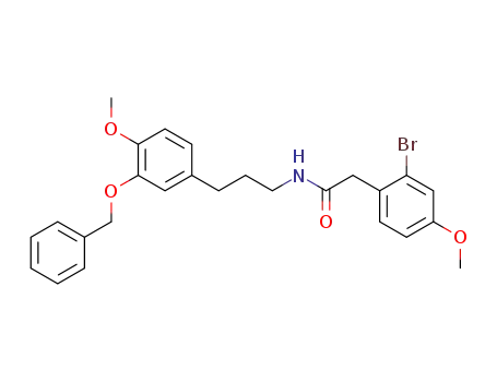 N-(3-benzyloxy-4-methoxyphenylpropyl)-2-(2-bromo-4-methoxyphenyl)acetamide