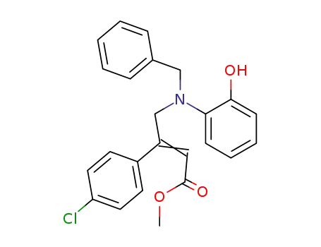 2-Butenoic acid,
3-(4-chlorophenyl)-4-[(2-hydroxyphenyl)(phenylmethyl)amino]-, methyl
ester