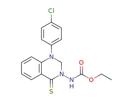 Molecular Structure of 89782-30-9 (Carbamic acid,
[1-(4-chlorophenyl)-1,4-dihydro-4-thioxo-3(2H)-quinazolinyl]-, ethyl ester)