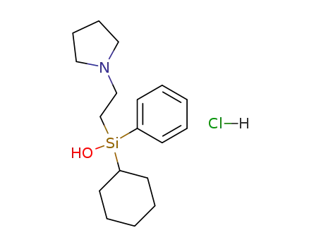 Silanol, cyclohexylphenyl[2-(1-pyrrolidinyl)ethyl]-, hydrochloride