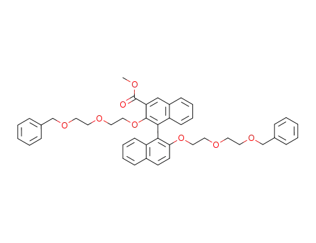 2,2'-Bis<2-<2-(phenylmethoxy)ethoxy>ethoxy>-<1,1'-binaphthalene>-3-carboxylic acid methyl ester