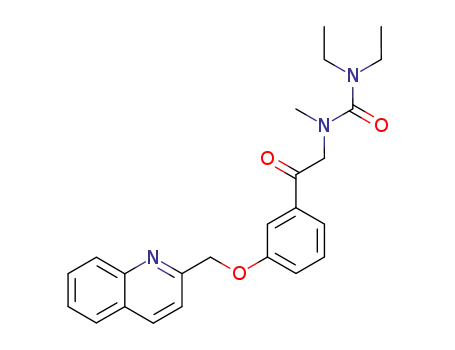 Molecular Structure of 110193-24-3 (1,1-Diethyl-3-methyl-3-{2-oxo-2-[3-(quinolin-2-ylmethoxy)-phenyl]-ethyl}-urea)