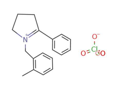 Molecular Structure of 92014-43-2 (1-(2'-methylbenzyl)-2-phenyl-1-pyrrolinium perchlorate)