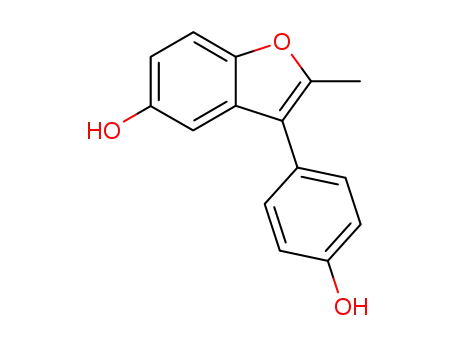 2-Methyl-3-(p-hydroxyphenyl)-5-hydroxybenzofuran
