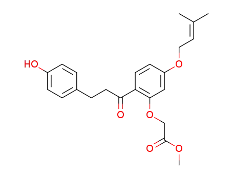 4-hydroxy-2'-methoxycarboxymethoxy-4'-(3-methyl-2-butenyloxy)dihydrochalcone
