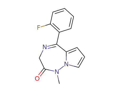 5-(2-fluorophenyl)-1-methyl-1H-pyrrolo[1,2-b][1,2,5]-triazepin-2(3H)-one