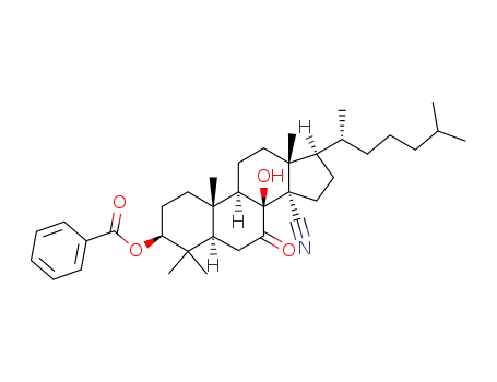 3β-(Benzoyloxy)-8β-hydroxy-4,4-dimethyl-7-oxo-5α-cholestane-14α-carbonitrile