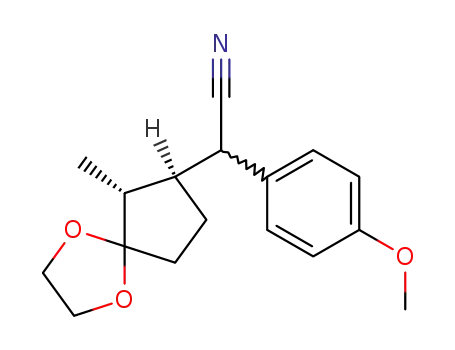 (4-Methoxy-phenyl)-((6R,7R)-6-methyl-1,4-dioxa-spiro[4.4]non-7-yl)-acetonitrile