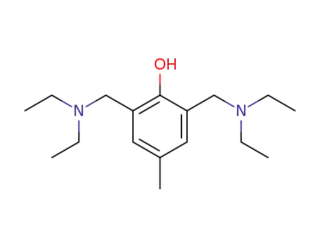 Molecular Structure of 42498-94-2 (Phenol, 2,6-bis[(diethylamino)methyl]-4-methyl-)