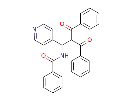 Molecular Structure of 128579-86-2 (N-(2-Benzoyl-3-oxo-3-phenyl-1-pyridin-4-yl-propyl)-benzamide)