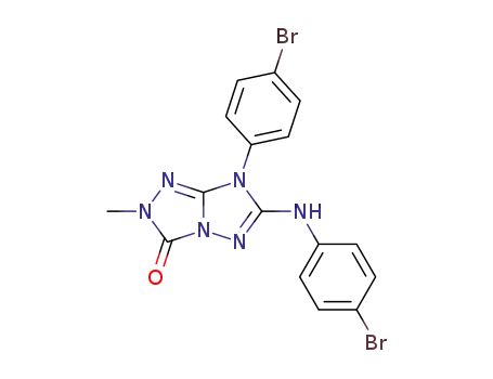 3H-1,2,4-Triazolo[4,3-b][1,2,4]triazol-3-one,
7-(4-bromophenyl)-6-[(4-bromophenyl)amino]-2,7-dihydro-2-methyl-