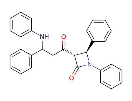 2-Azetidinone,3-[1-oxo-3-phenyl-3-(phenylamino)propyl]-1,4-diphenyl- cas  40156-53-4