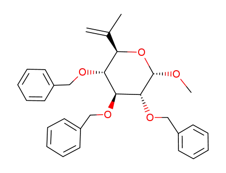 Methyl 2,3,4-tri-O-benzyl-6,7-dideoxy-6-C-methyl-α-D-gluco-hept-6-eno-1,5-pyranoside