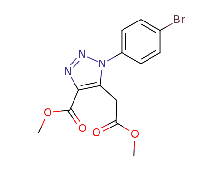 Methyl 1-(4-bromophenyl)-4-(methoxycarbonyl)-1H-1,2,3-triazole-5-acetate