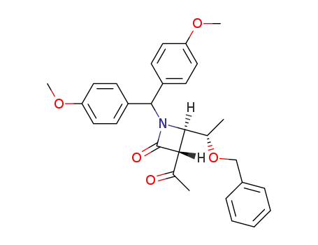 (3R,4R)-3-acetyl-4-<(S)-1-benzyloxyethyl>-1-(di-p-anisylmethyl)-2-azetidinone