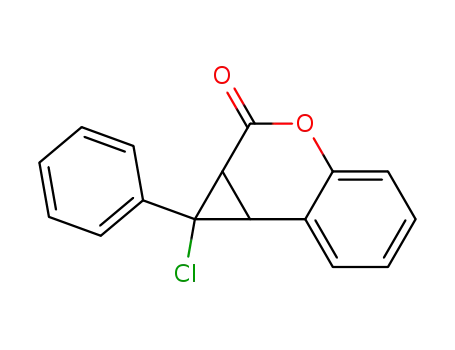 1-Chlor-1-phenyl-cyclopropa<c>chroman-2-on