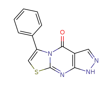 Pyrazolo(3,4-d)thiazolo(3,2-a)pyrimidin-4(1H)-one, 6-phenyl-