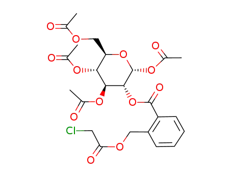 1,3,4,6-tetra-O-acetyl-2-O-<2-(chloroacetoxymethyl)benzoyl>-α-D-glucopyranose