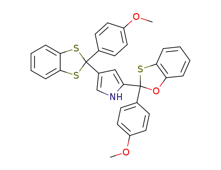 4-[2-(4-Methoxy-phenyl)-benzo[1,3]dithiol-2-yl]-2-[2-(4-methoxy-phenyl)-benzo[1,3]oxathiol-2-yl]-1H-pyrrole