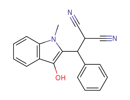 2-[(3-Hydroxy-1-methyl-1H-indol-2-yl)-phenyl-methyl]-malononitrile