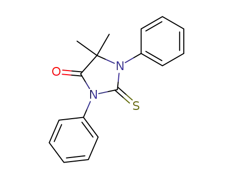 Molecular Structure of 87976-12-3 (4-Imidazolidinone, 5,5-dimethyl-1,3-diphenyl-2-thioxo-)