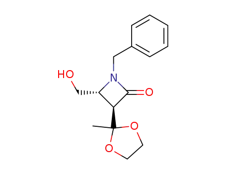(3R,4R)-1-Benzyl-4-hydroxymethyl-3-(2-methyl-[1,3]dioxolan-2-yl)-azetidin-2-one
