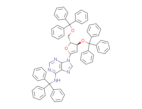9-(3,5-Di-O-trityl-2-deoxy-D-erythro-pent-1-enofuranosyl)-N<sup>6</sup>-trityladenine
