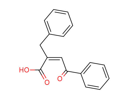 Molecular Structure of 101517-66-2 ((Z)-2-benzyl-3-benzoylpropenoic acid)