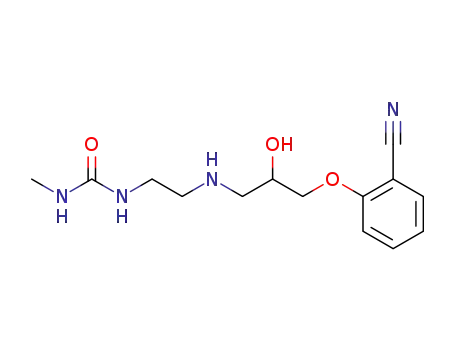 3-<<2-(3-methylureido)ethyl>amino>-1-(2-cyanophenoxy)propan-2-ol