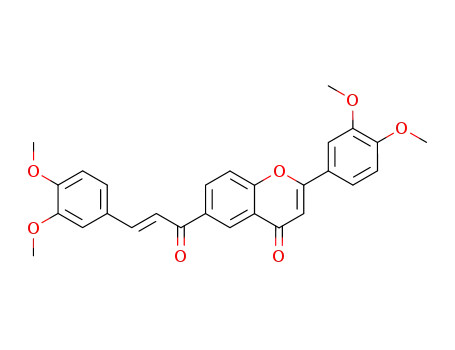 2-(3,4-Dimethoxyphenyl)-6-(3-(3,4-dimethoxyphenyl)-1-oxo-2-propenyl)-4H-1-benzopyran-4-one