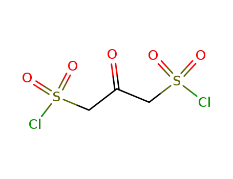 Molecular Structure of 58886-69-4 (1,3-Propanedisulfonyl dichloride, 2-oxo-)