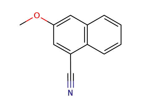 Molecular Structure of 147397-59-9 (3-Methoxynaphthalene-1-carbonitrile)