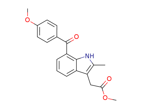 1H-Indole-3-acetic acid, 7-(4-methoxybenzoyl)-2-methyl-, methyl ester