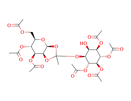 3,4,6-tri-O-acetyl-1,2-O-(1,4,5,6-tetra-O-acetyl-sn-myoinositol-3-orthoacetyl)-β-D-mannopyranose