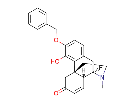 (-)-3-benzyloxy-7,8-didehydro-4-hydroxy-N-methylmorphinan-6-one