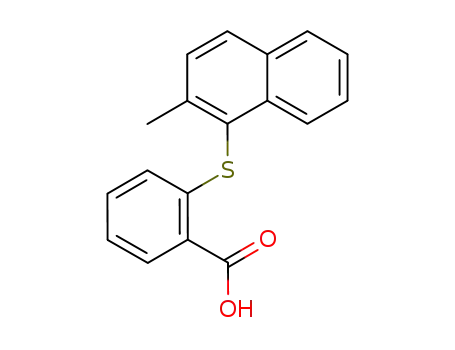 Molecular Structure of 95854-86-7 (Benzoic acid, 2-[(2-methyl-1-naphthalenyl)thio]-)