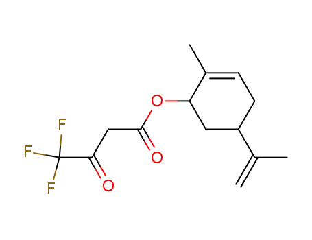 4,4,4-Trifluoro-3-oxo-butyric acid 5-isopropenyl-2-methyl-cyclohex-2-enyl ester